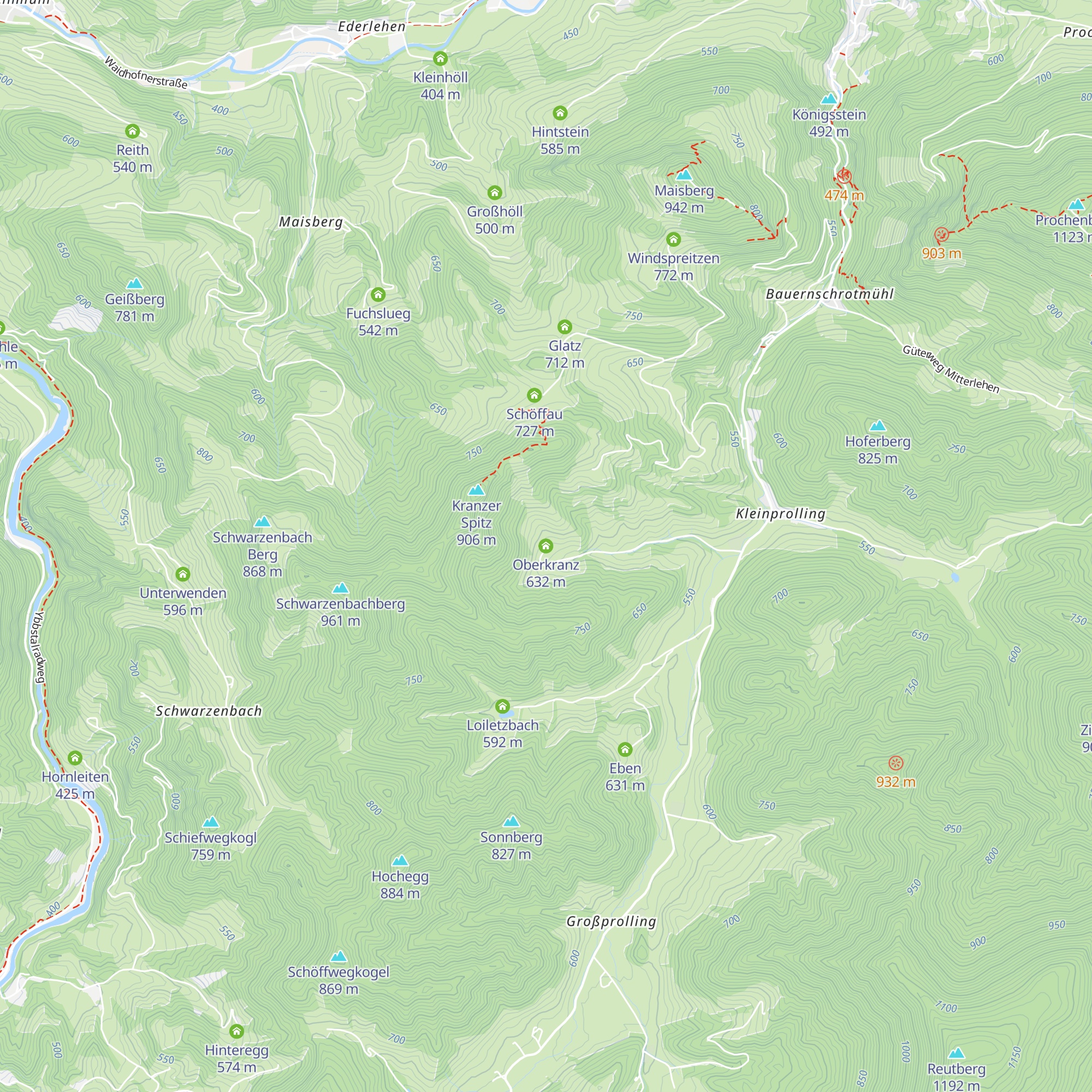 Oberkranz map