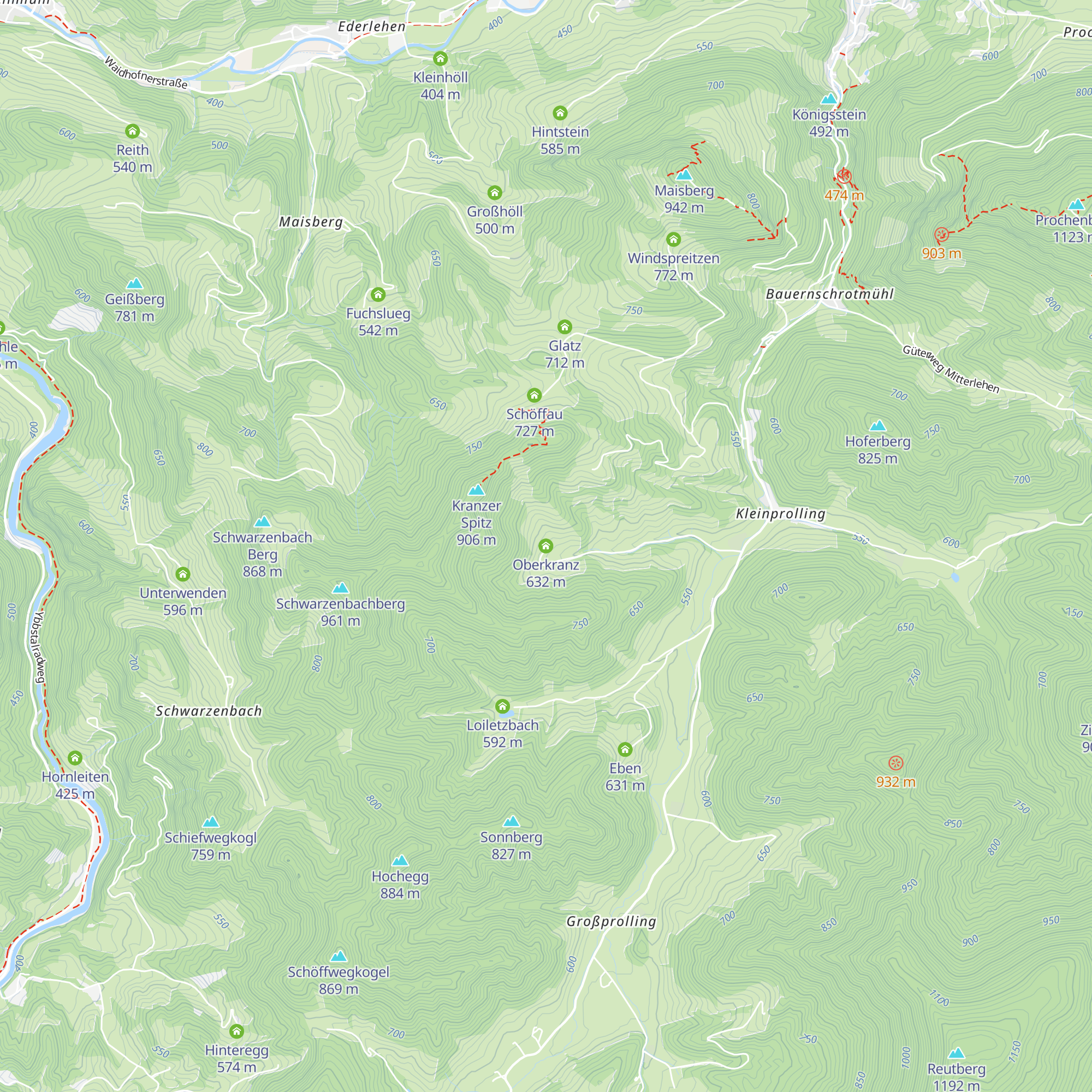Oberkranz map