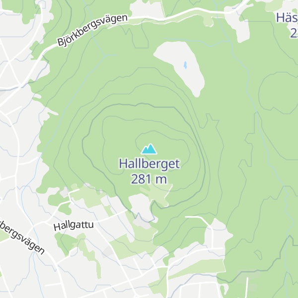 Map of Hallberget