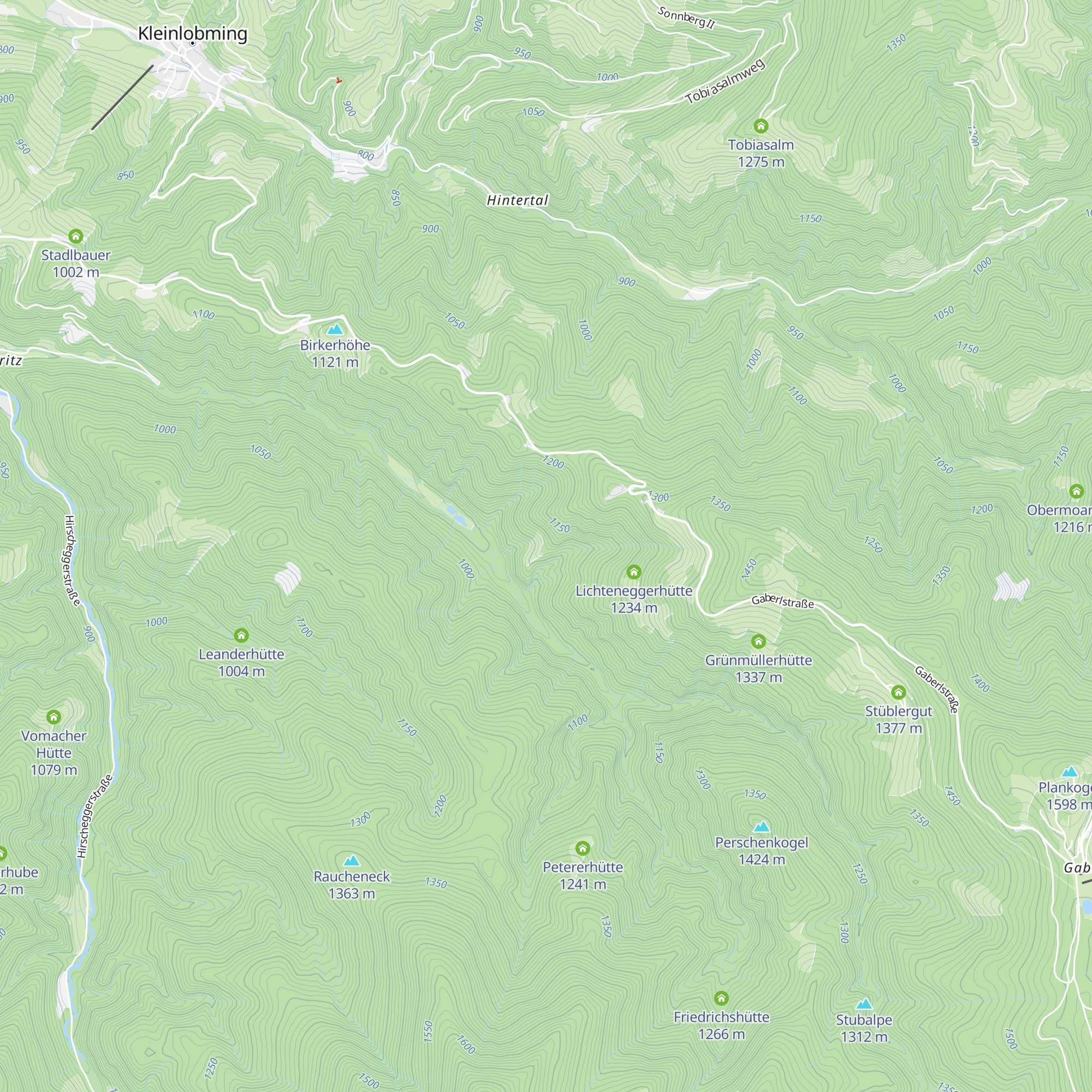 Lacknerhütte map