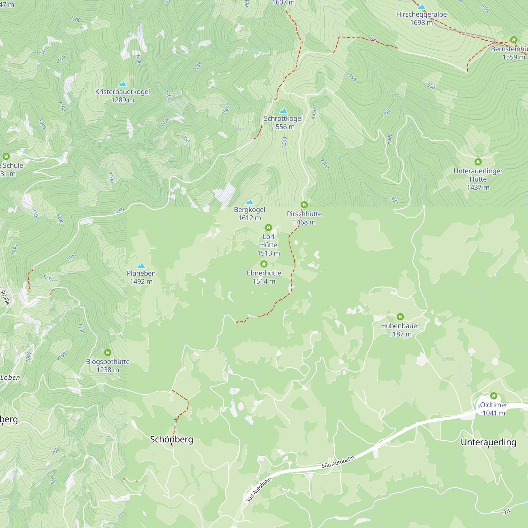 Ebnerhütte map
