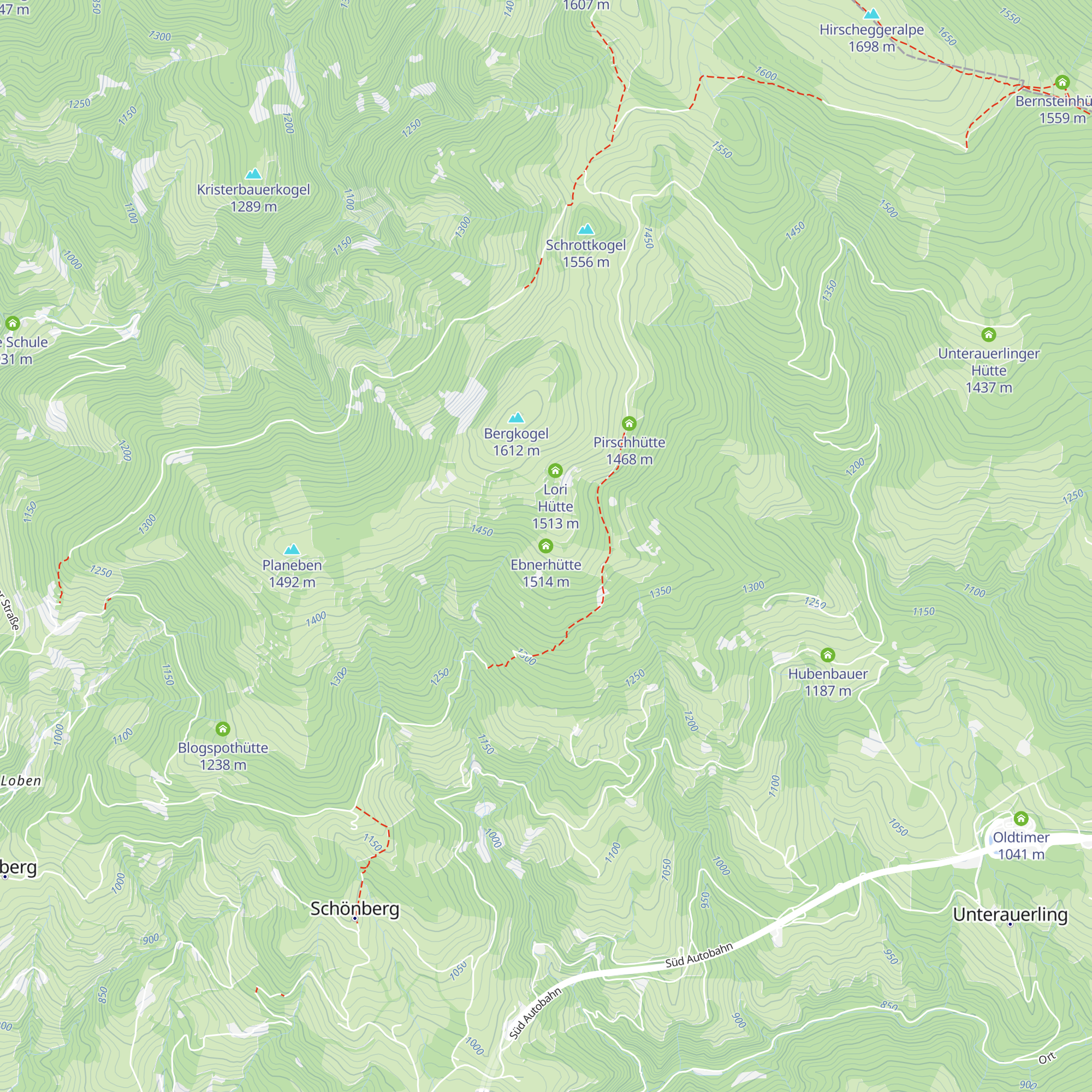 Ebnerhütte map