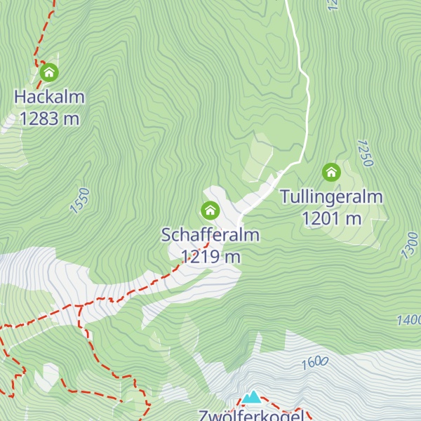 Map of Schafferalm