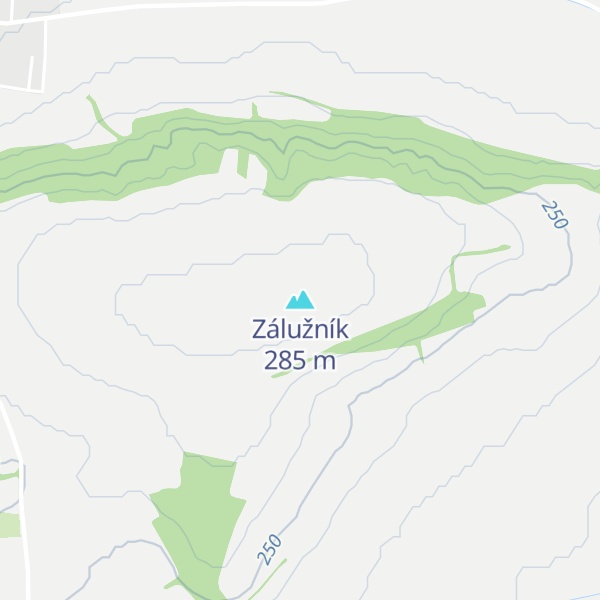Map of Zálužník