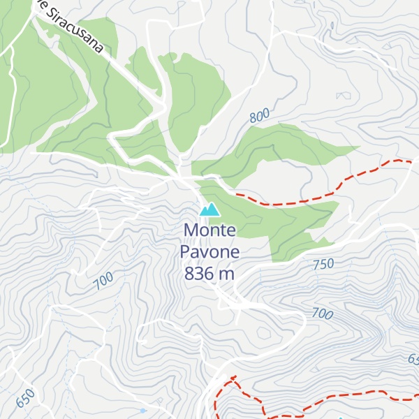 Map of Monte Pavone