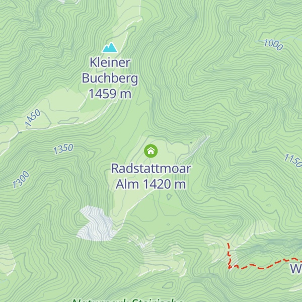 Map of Radstattmoar Alm