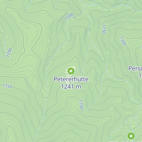 Map of Petererhütte