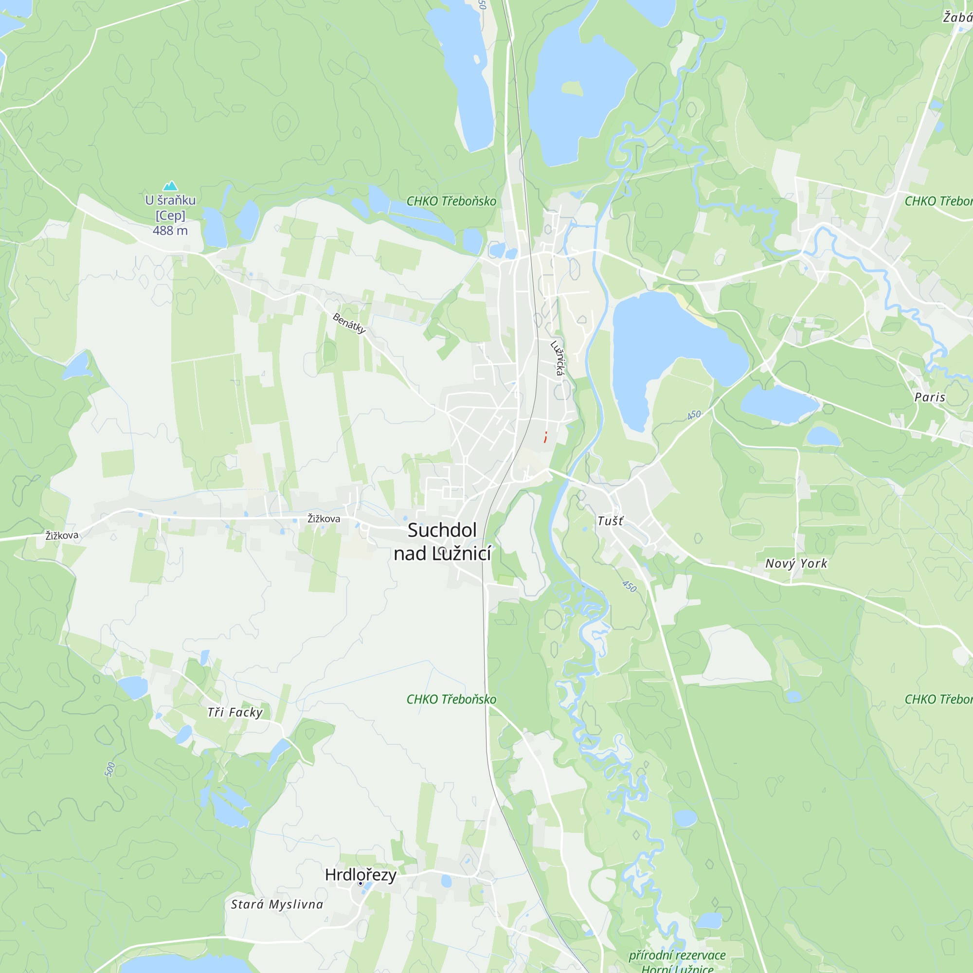 Infocentrum města Suchdol nad Lužnicí map