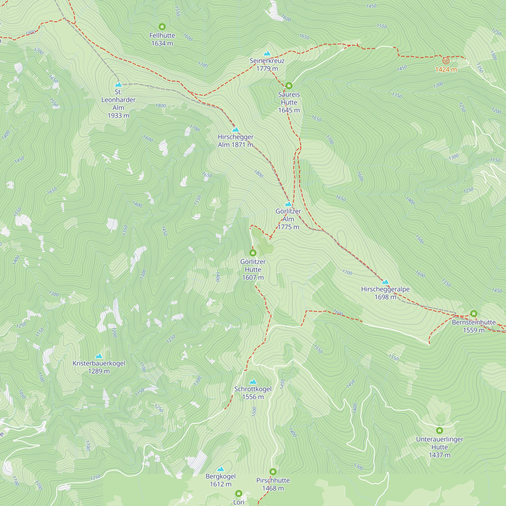 Görlitzer Hütte map