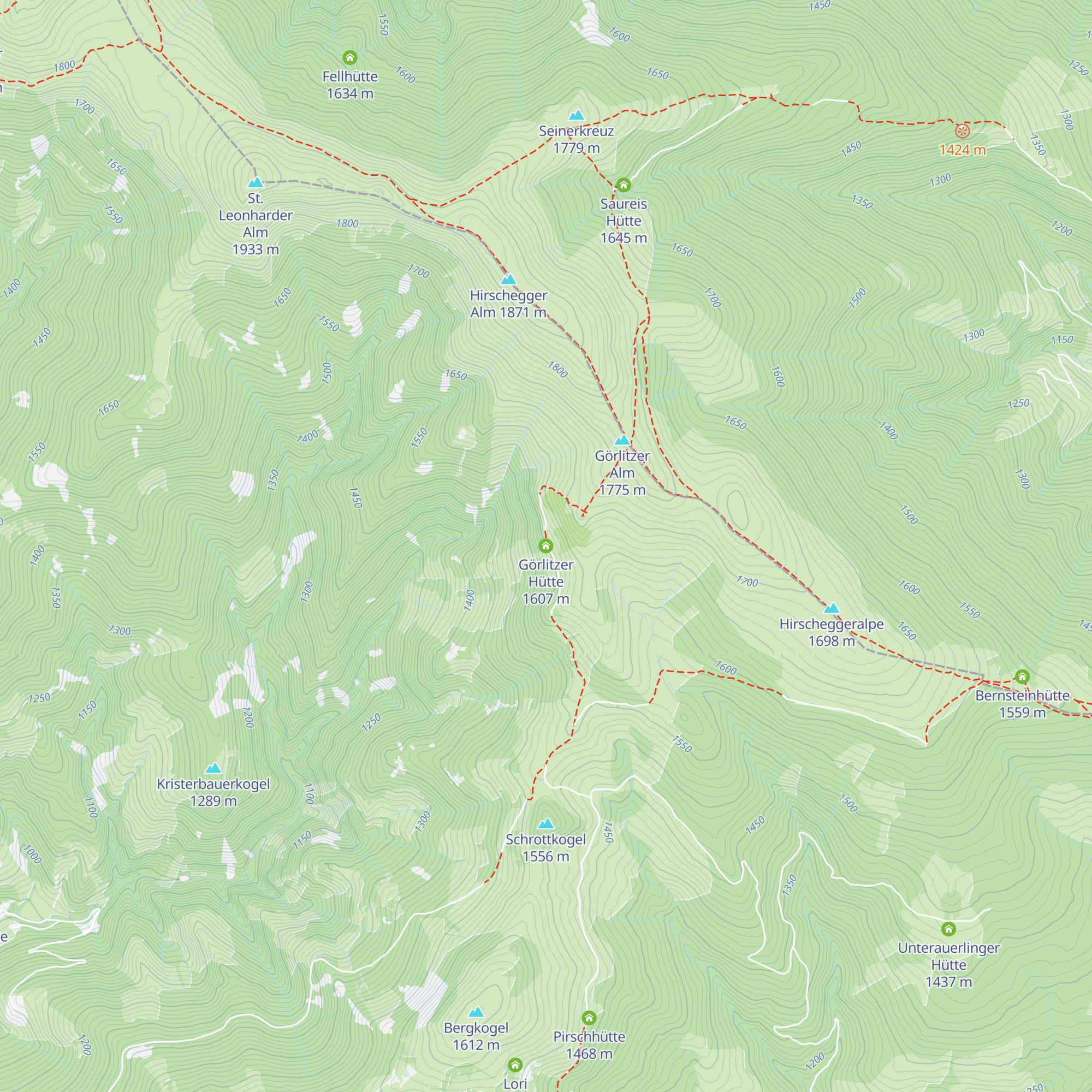 Görlitzer Hütte map