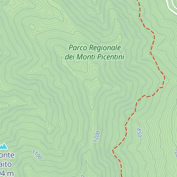 Map of Monte Faggeto o Garofano