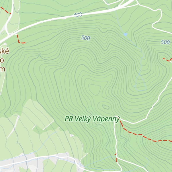 Map of Jítravský vrch