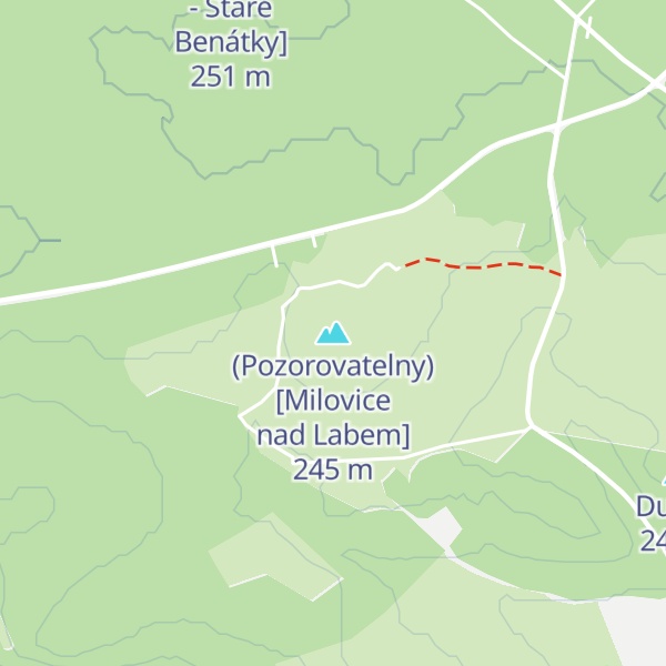 Map of (Pozorovatelny) [Milovice nad Labem]
