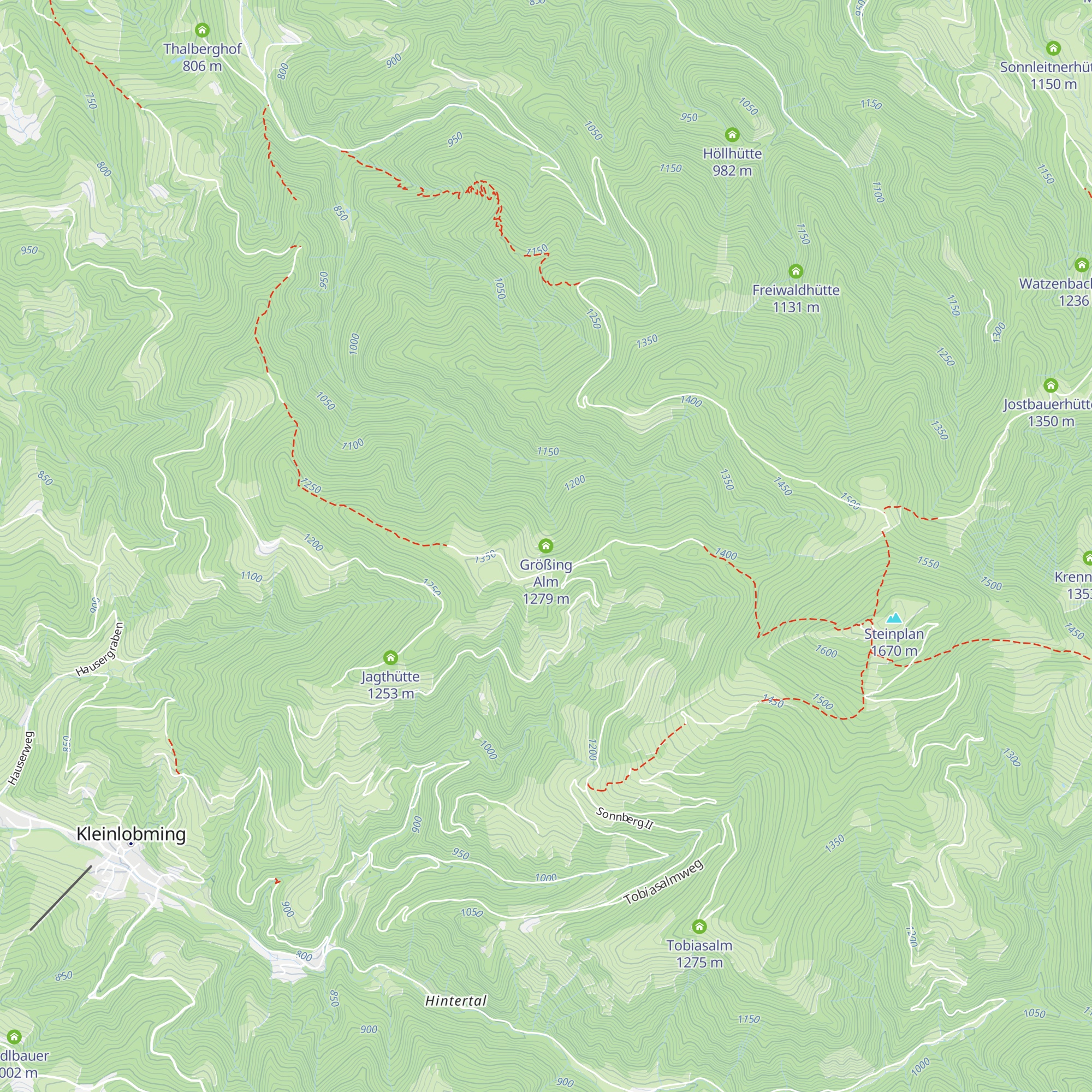 Größing Alm map