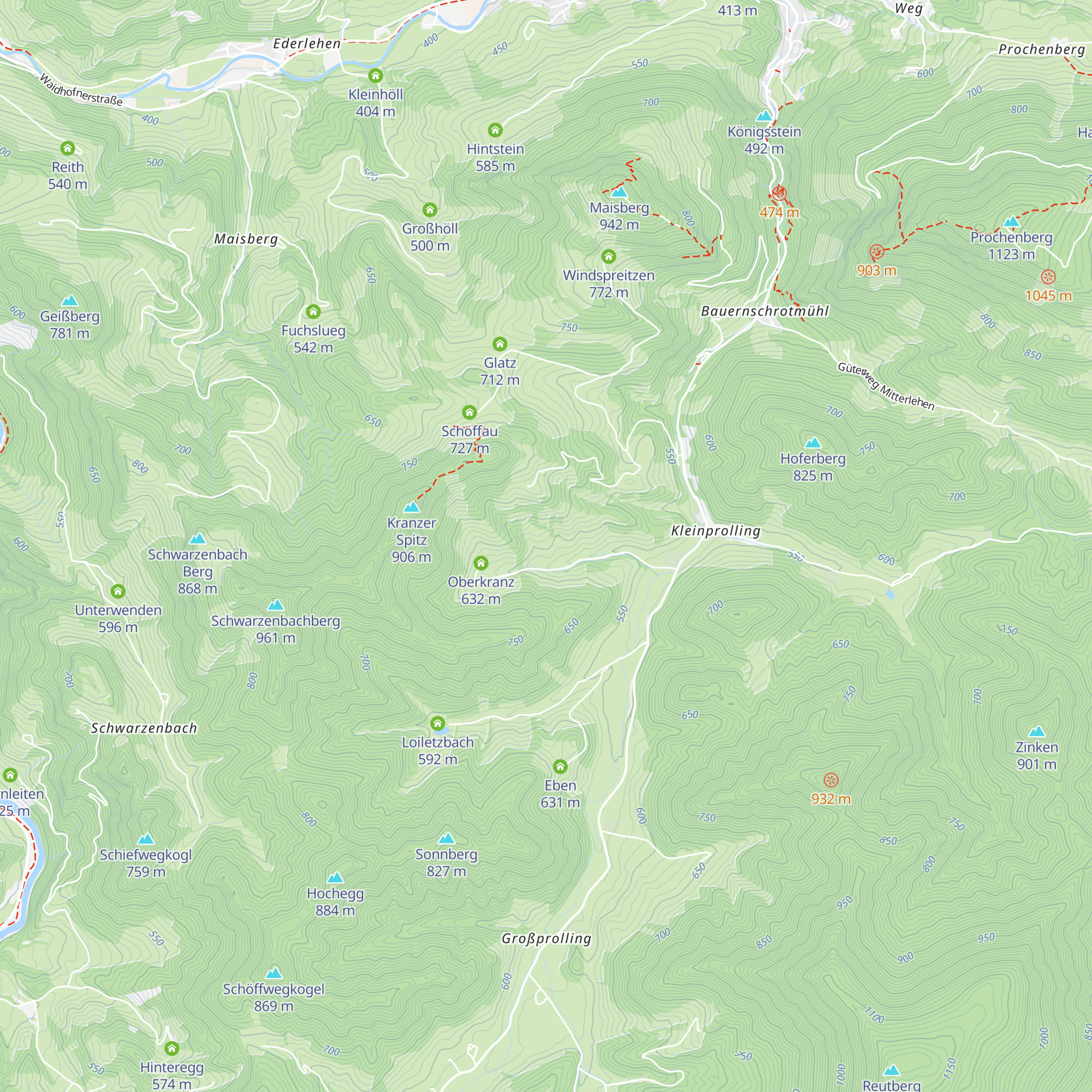 Unterkranz map