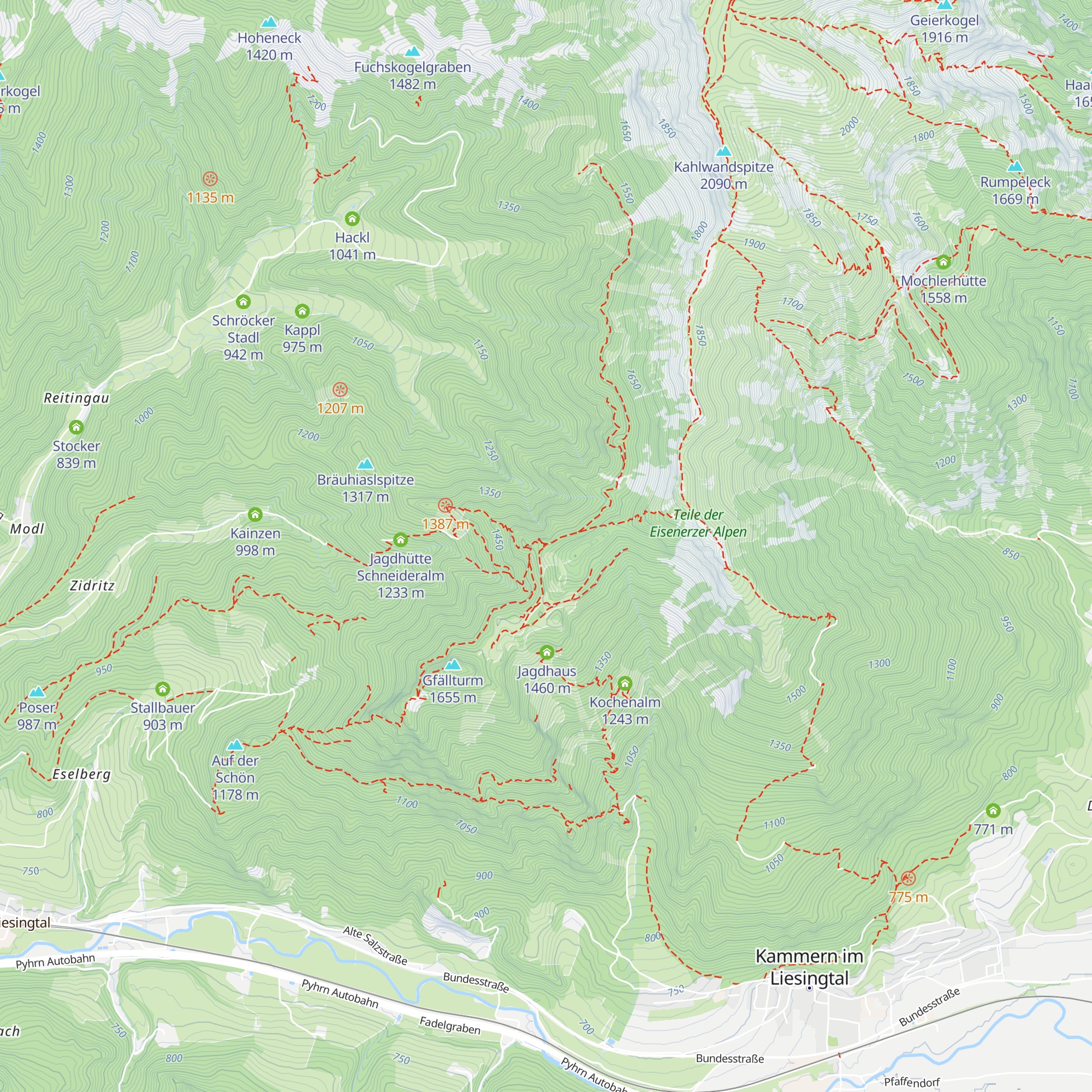 Jagdhütte Kaiseralm map