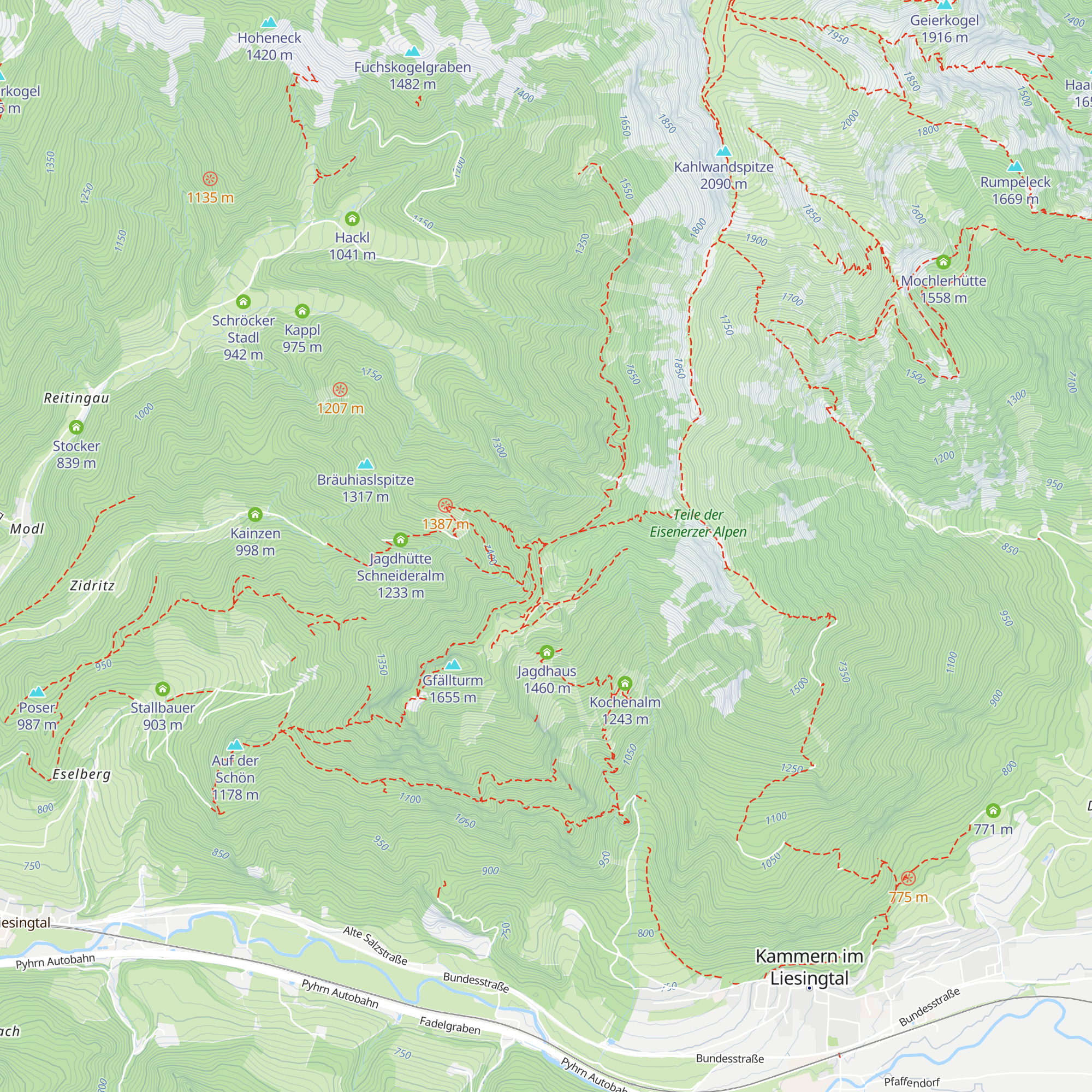 Jagdhütte Kaiseralm map