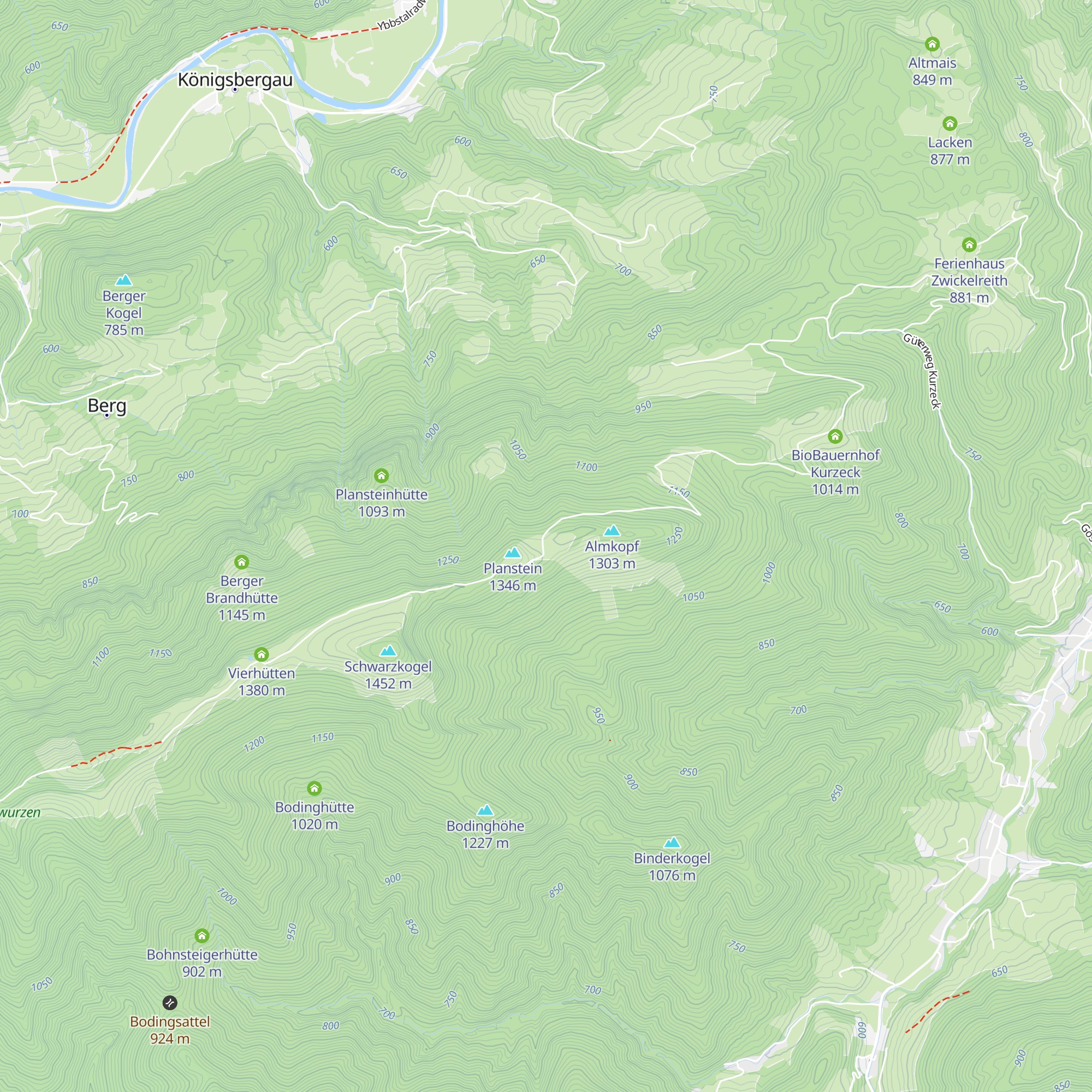 Siebenhütte map