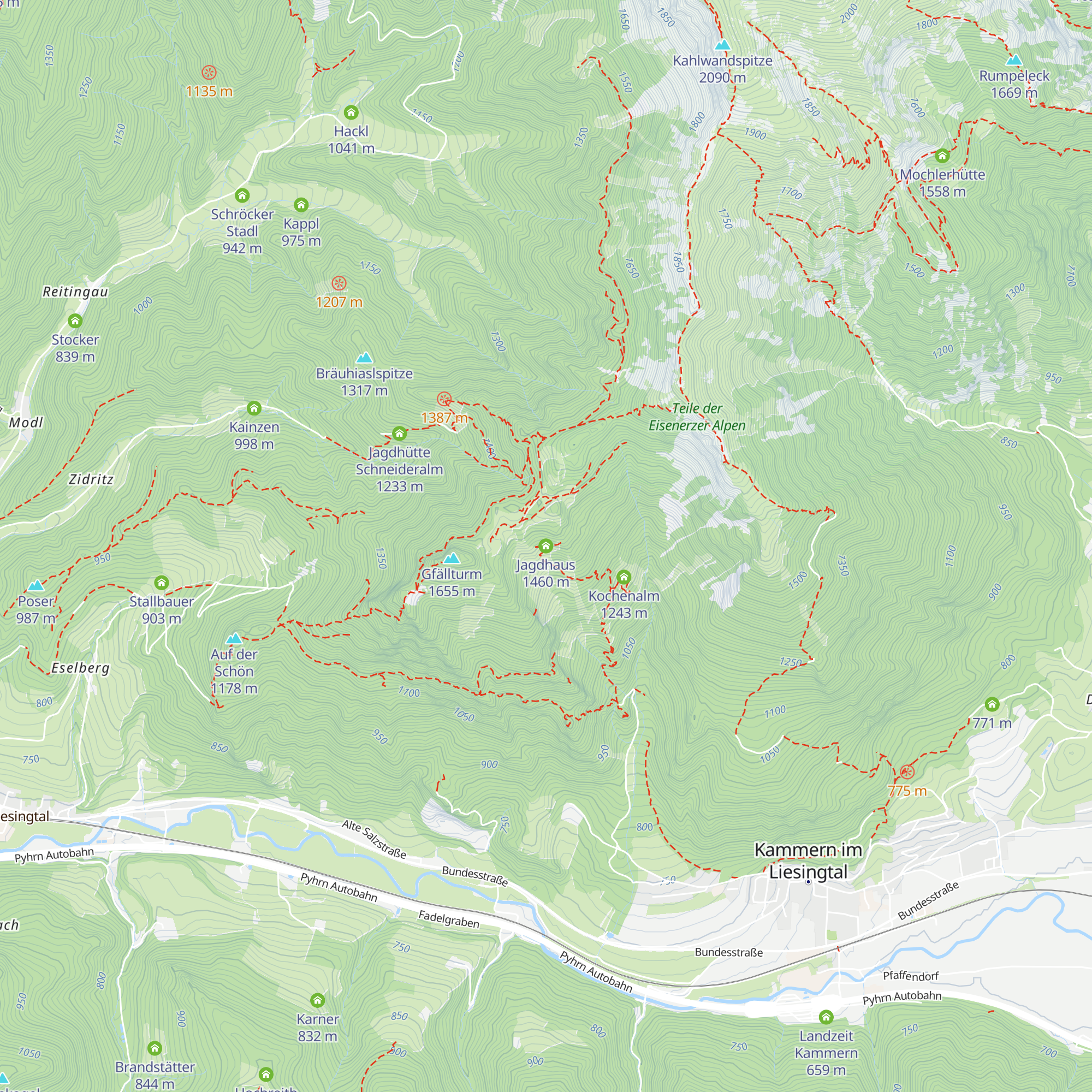Jagdhaus map