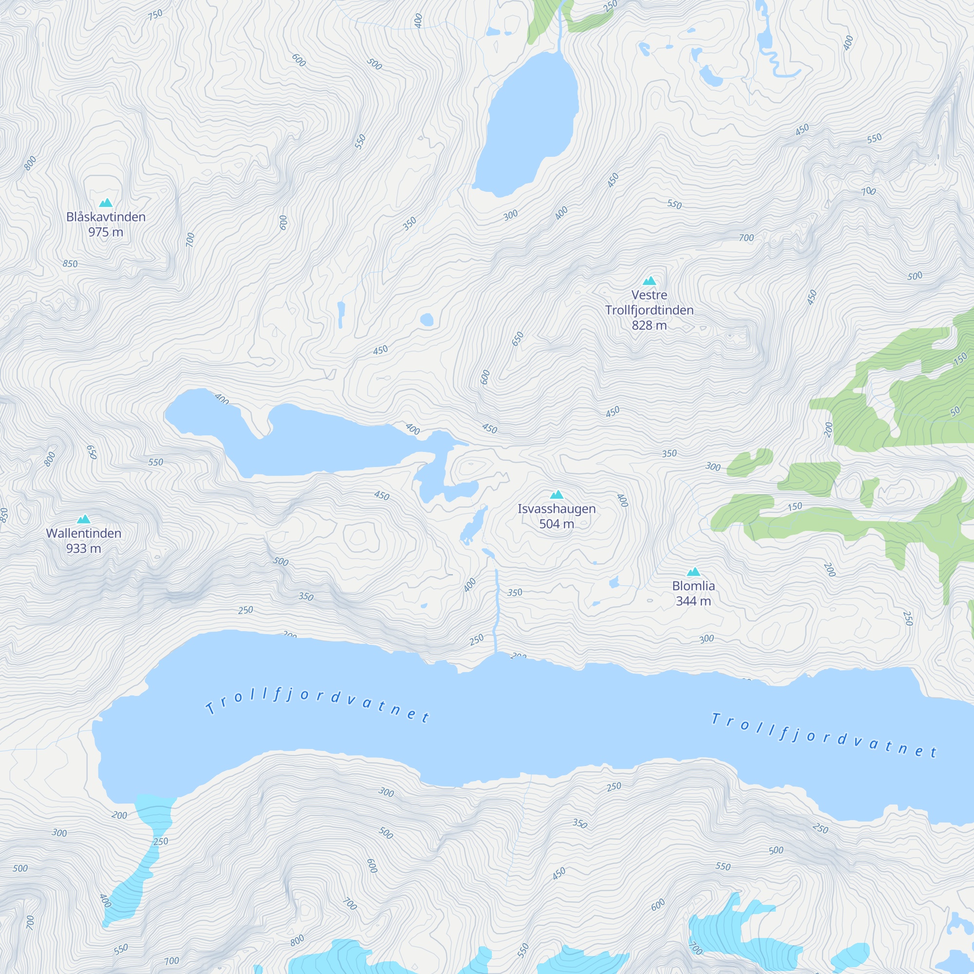 Lille Trollfjordhytta map