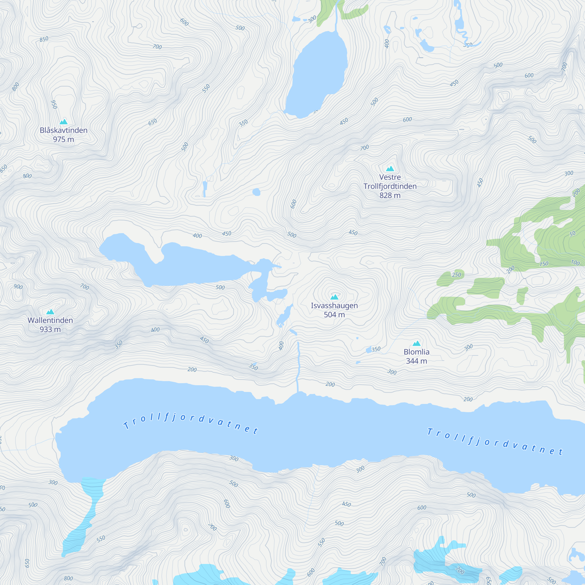 Lille Trollfjordhytta map