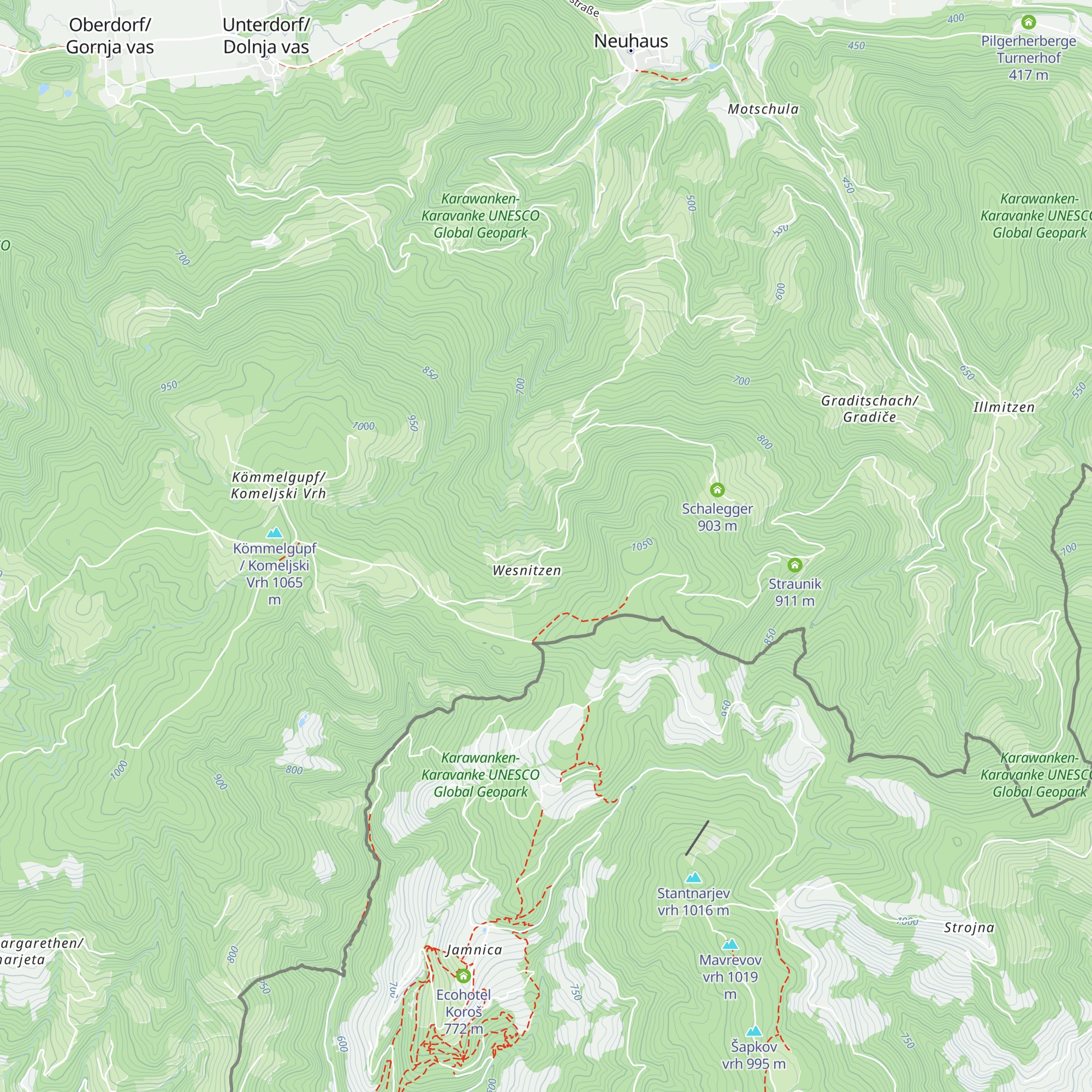 Hriebernik map