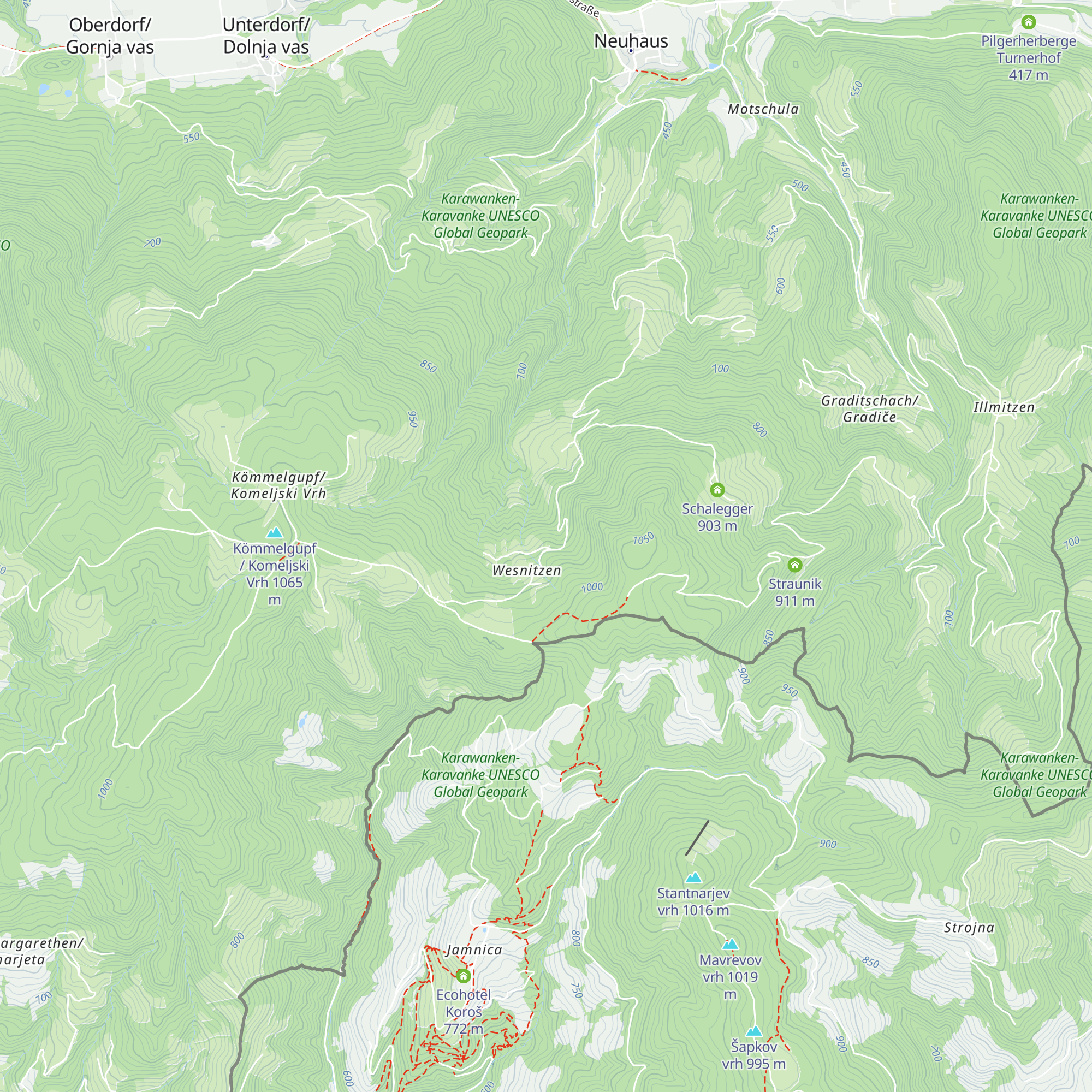 Hriebernik map