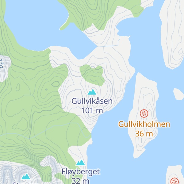 Map of Gullvikåsen
