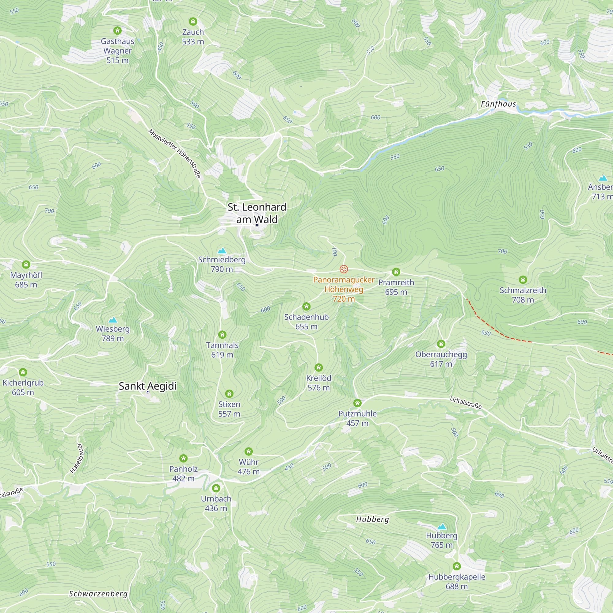 Schadenhub map