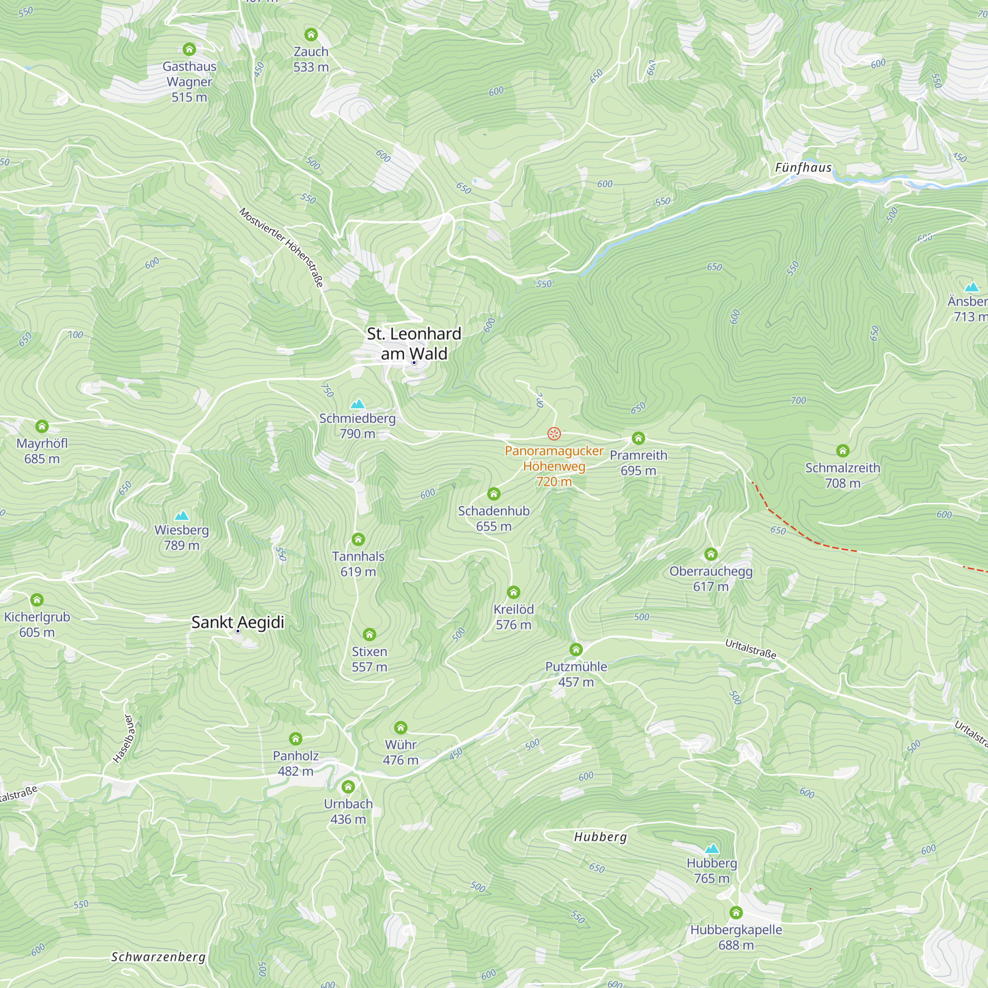 Schadenhub map