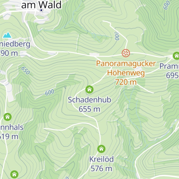 Map of Schadenhub