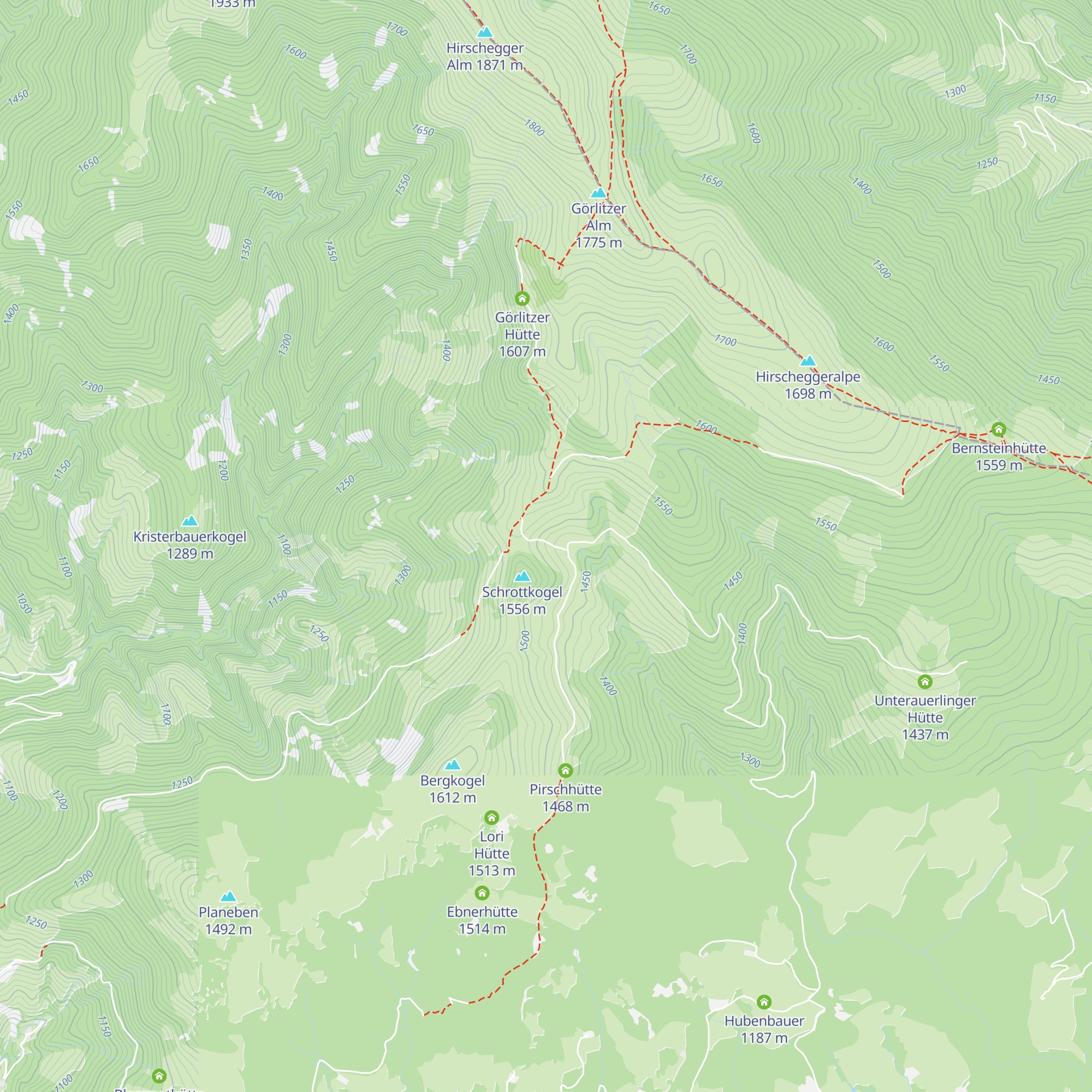 Schrottalm map