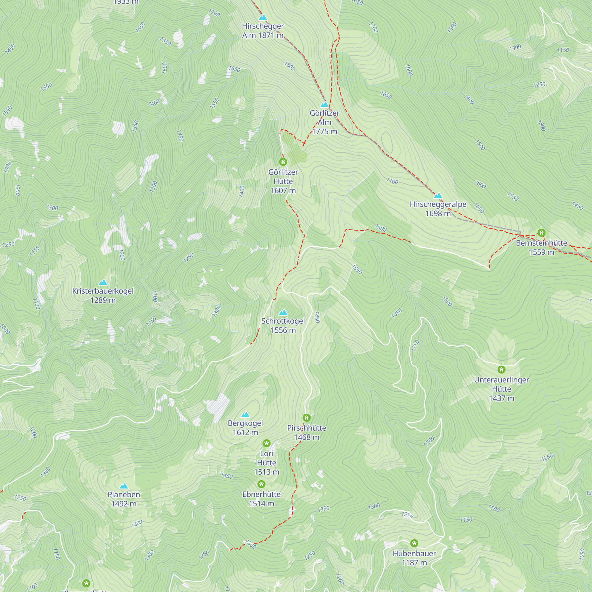 Schrottalm map