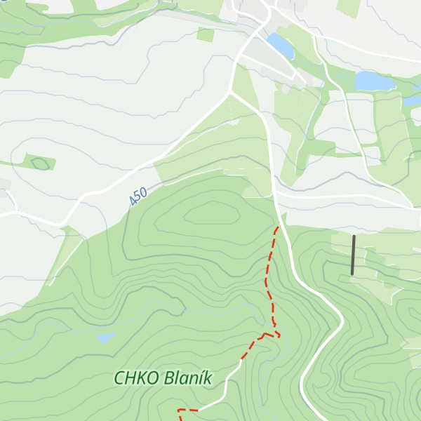 Map of Krasovická hůra