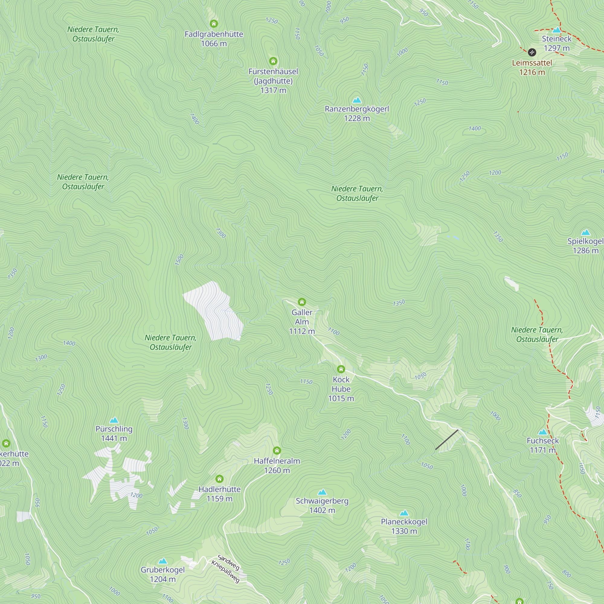 Galler Alm map