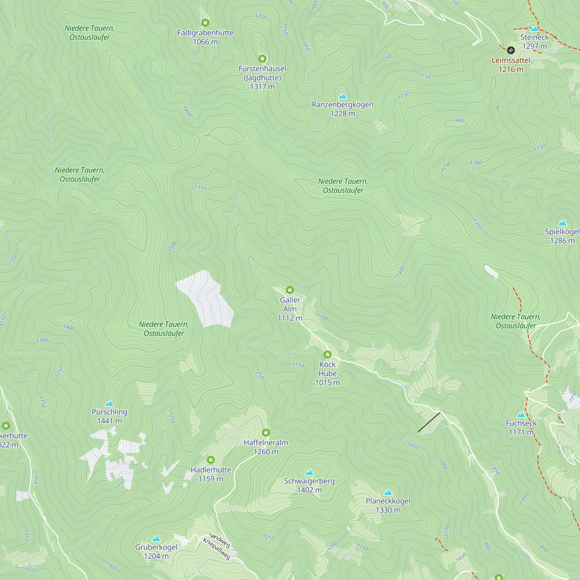 Galler Alm map