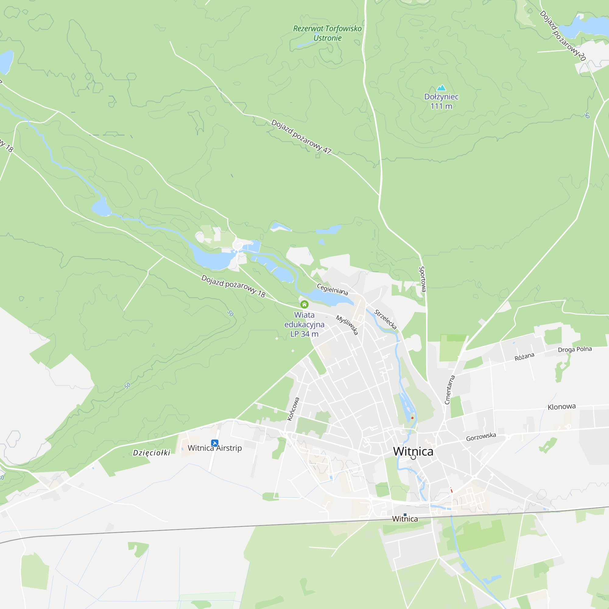 Wiata edukacyjna LP map