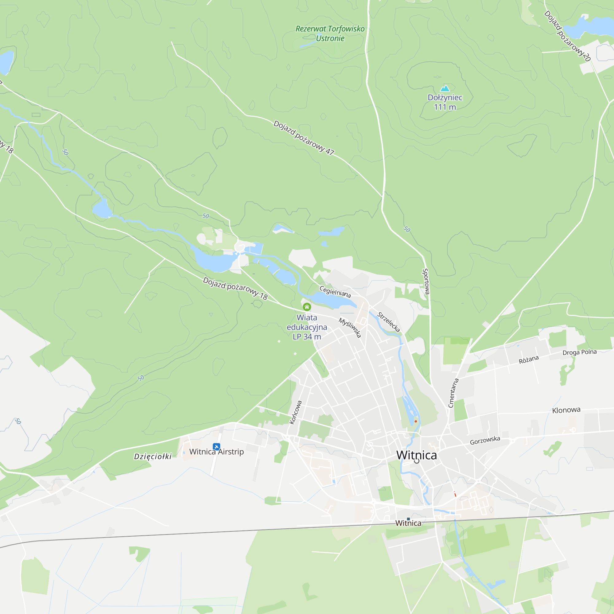 Wiata edukacyjna LP map