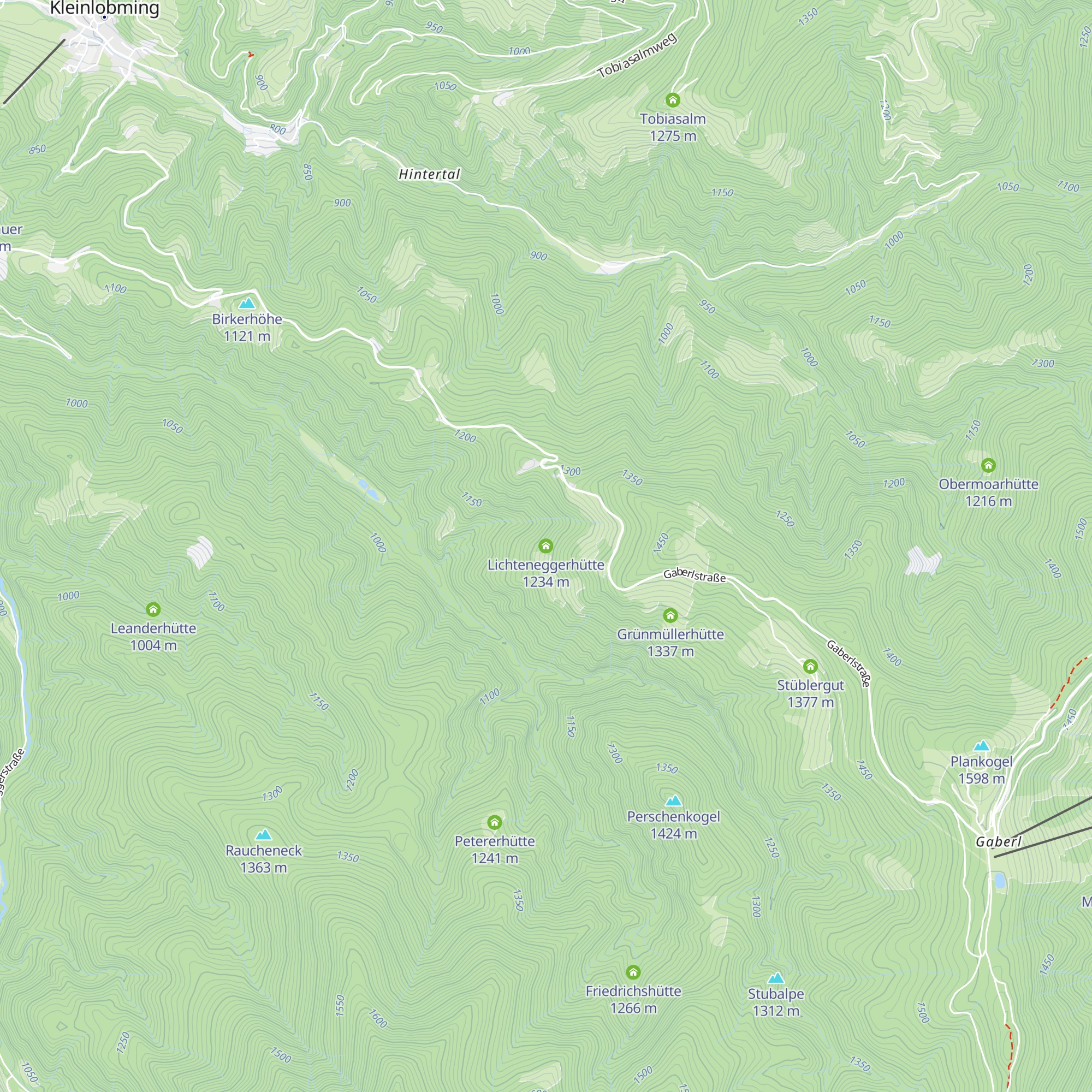 Lichteneggerhütte map