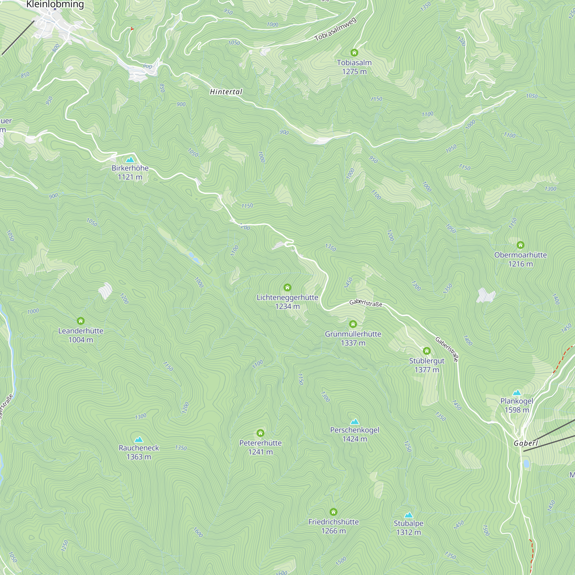 Lichteneggerhütte map