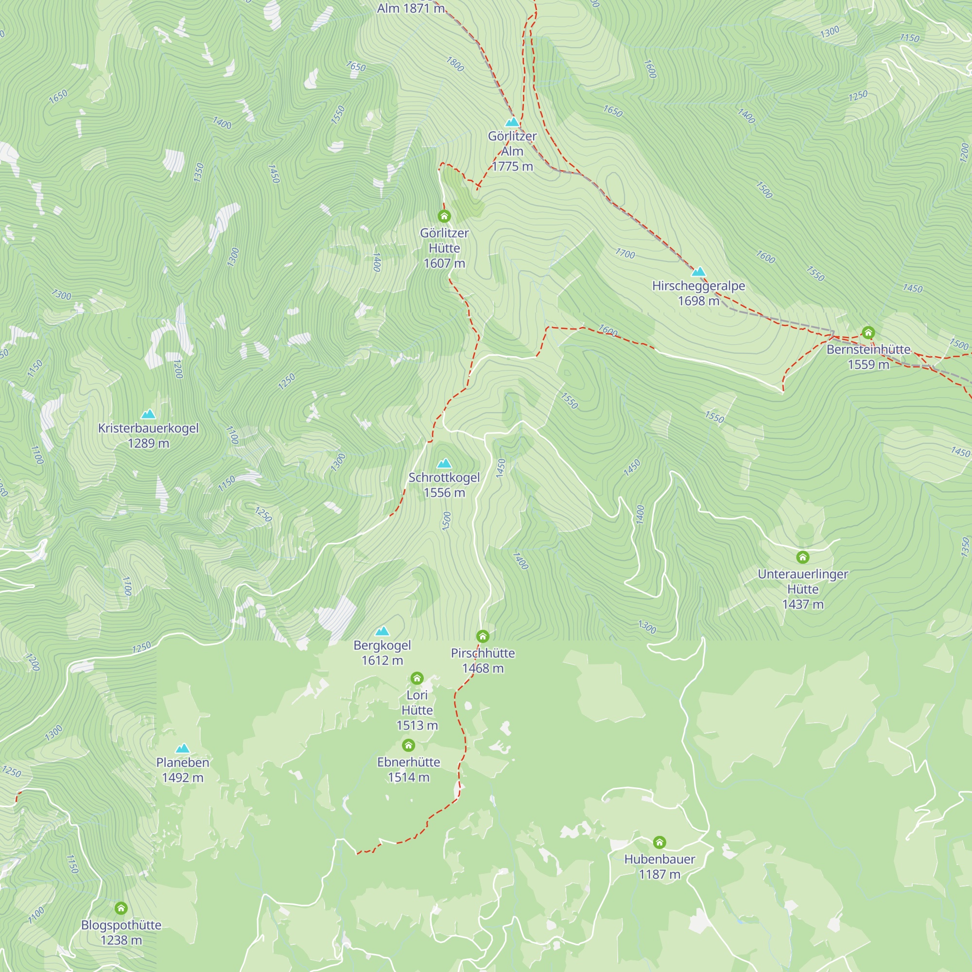Jagahüttn map