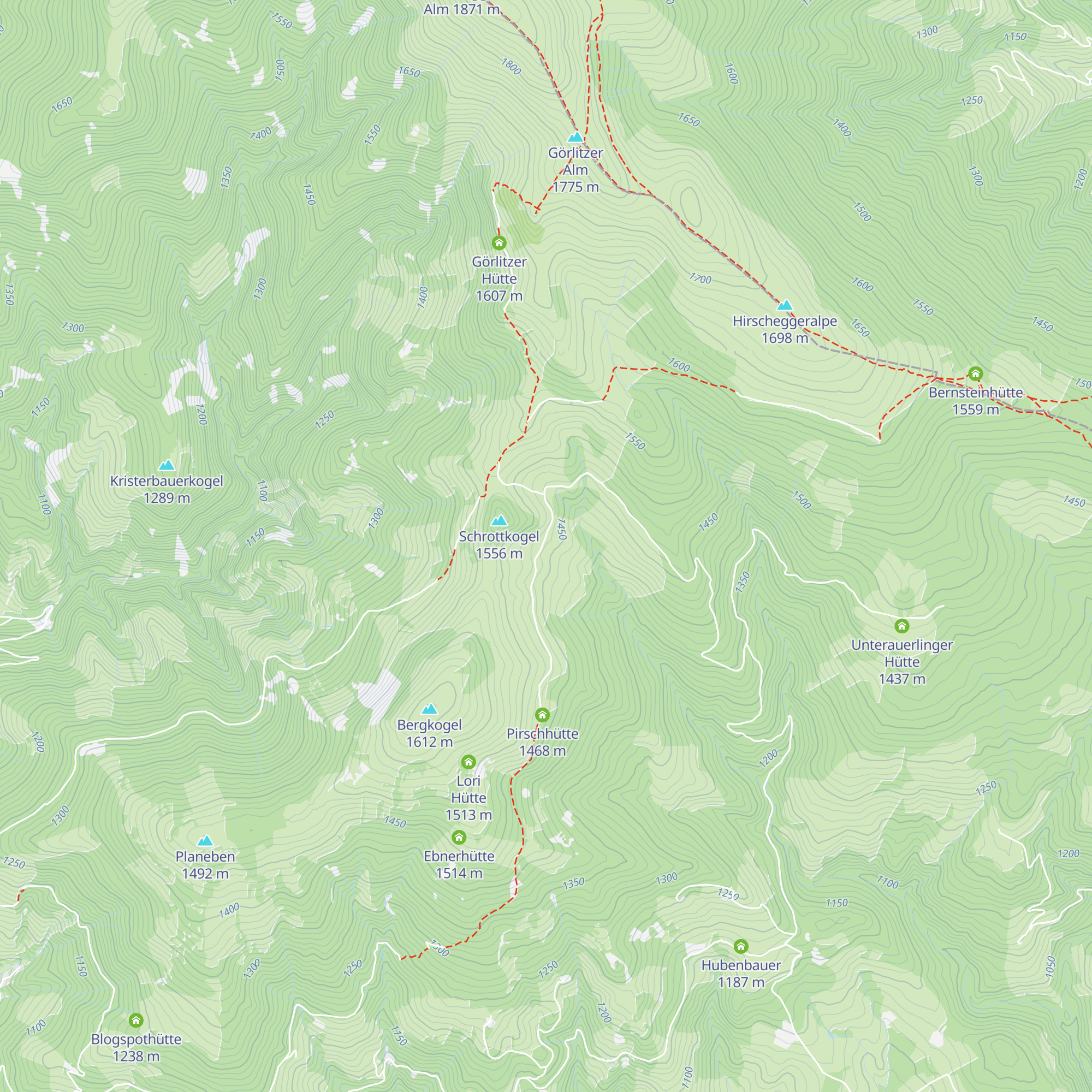 Jagahüttn map