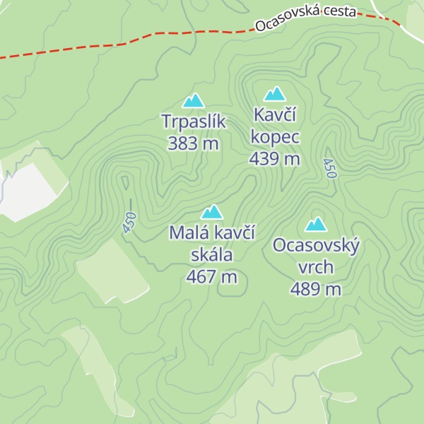 Map of Malá kavčí skála