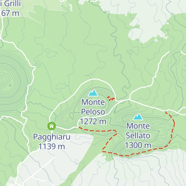 Map of Monte Peloso
