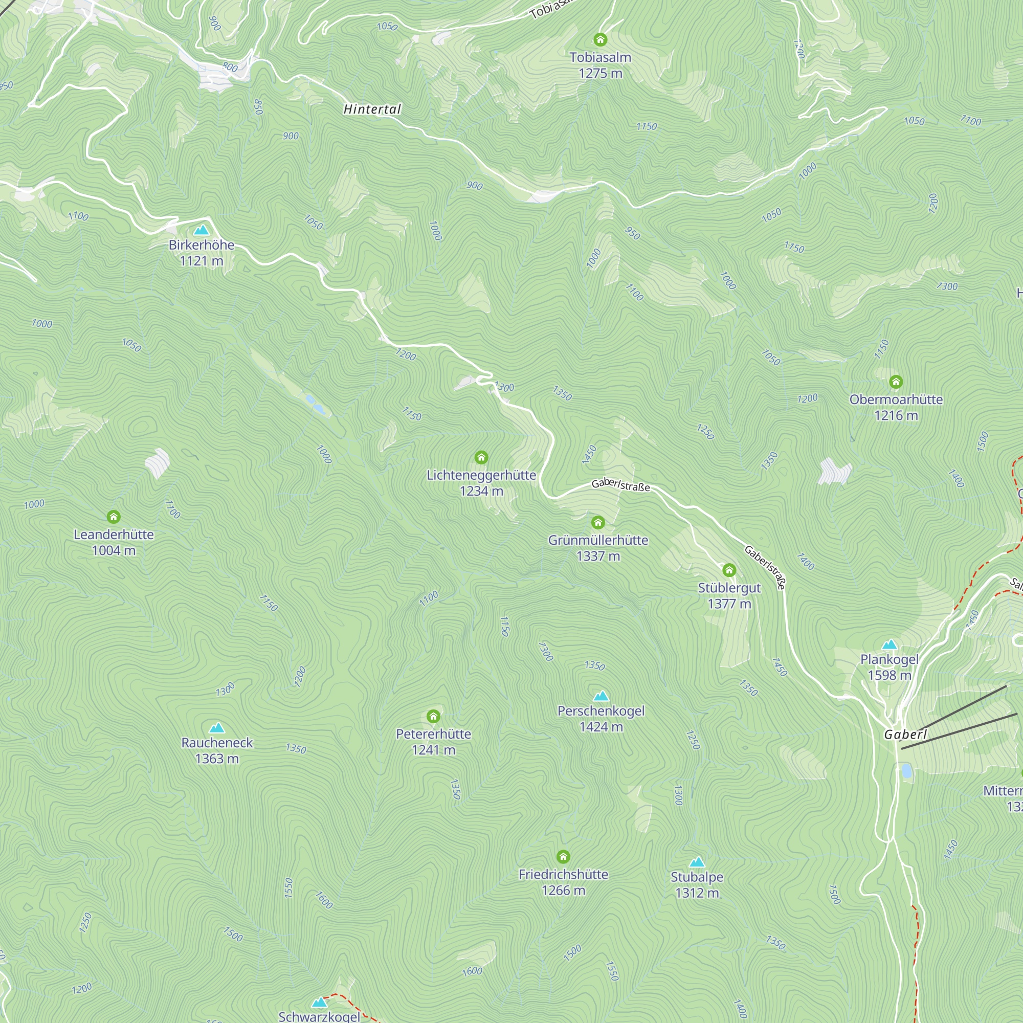 Harmenterhütte map