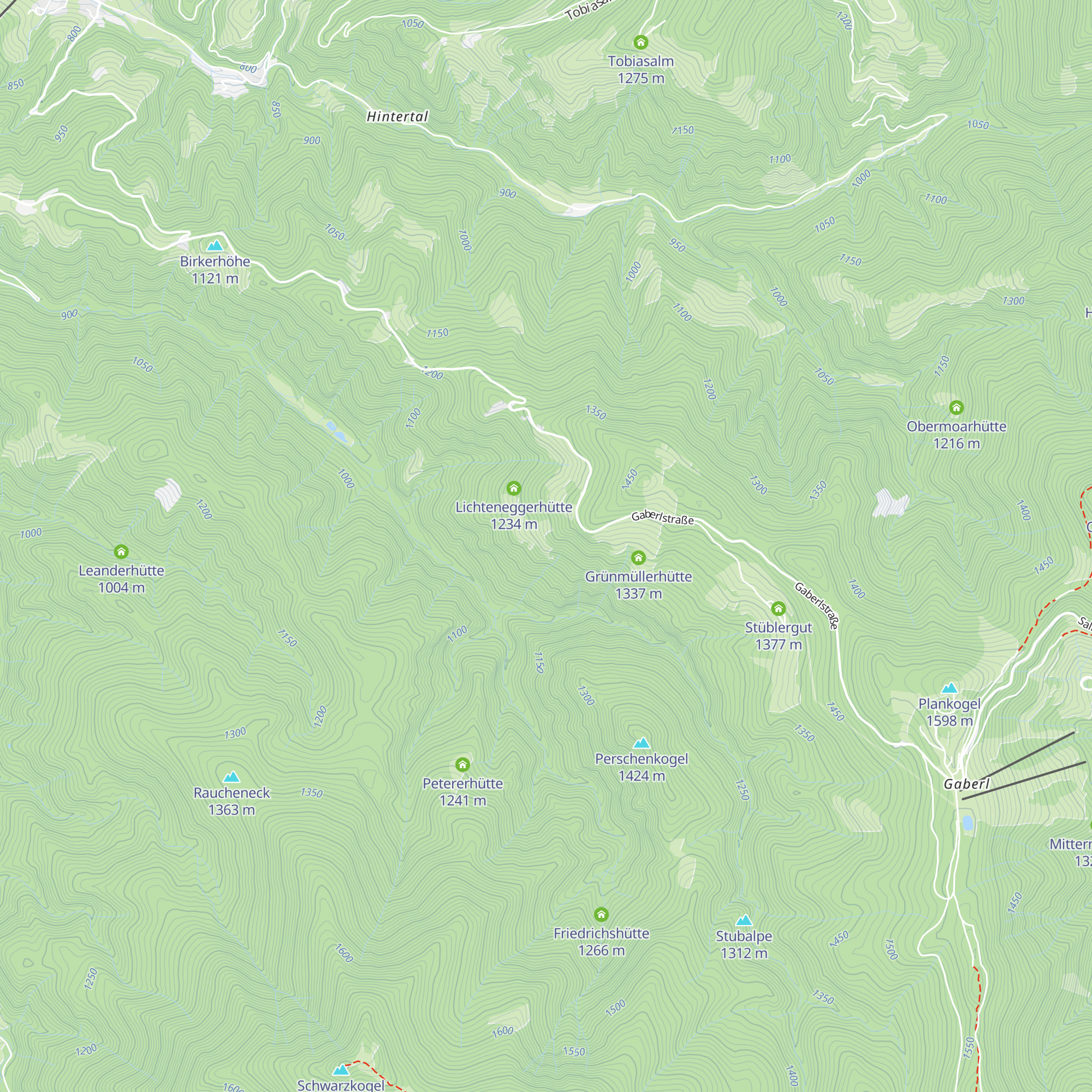 Harmenterhütte map