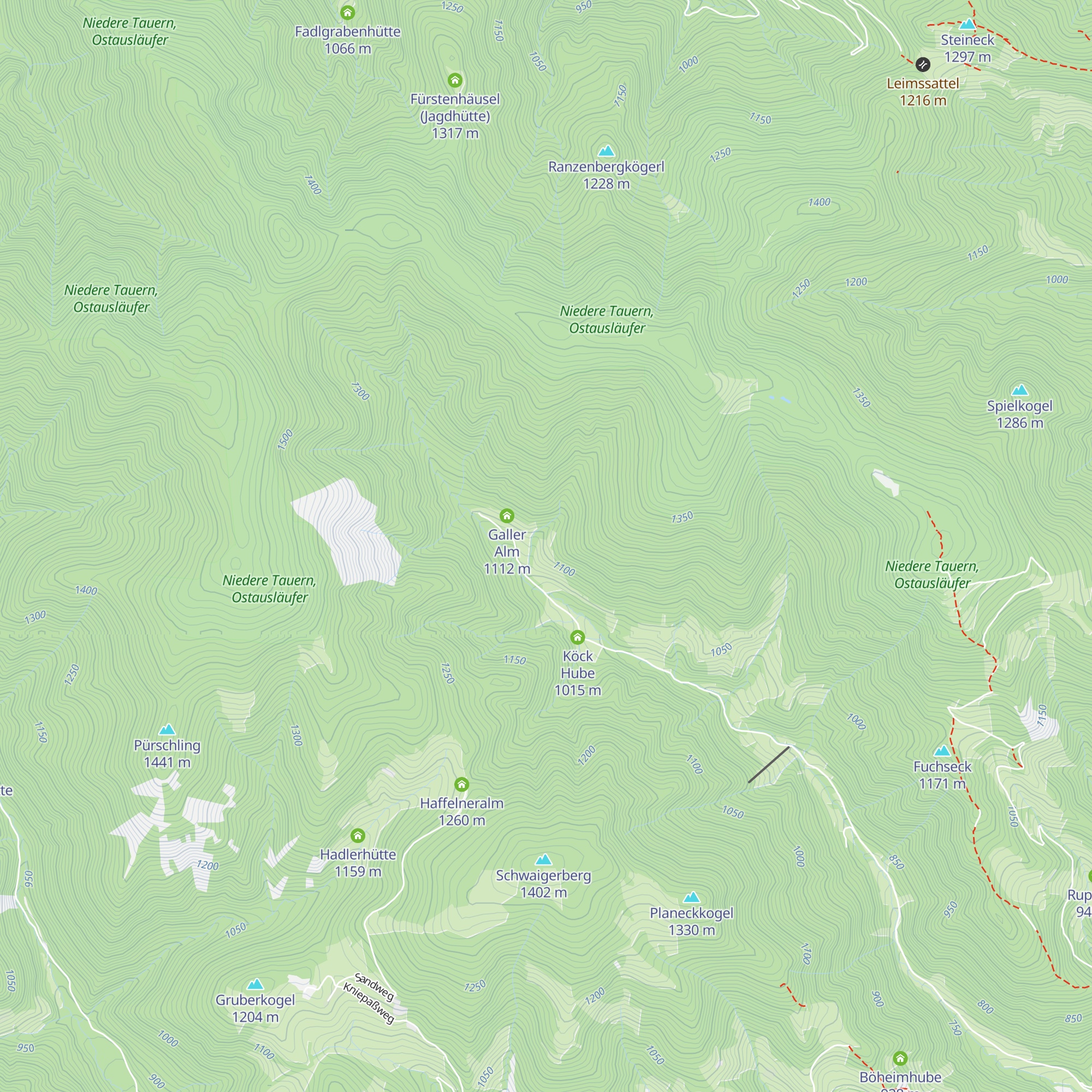 Bichler Alm map