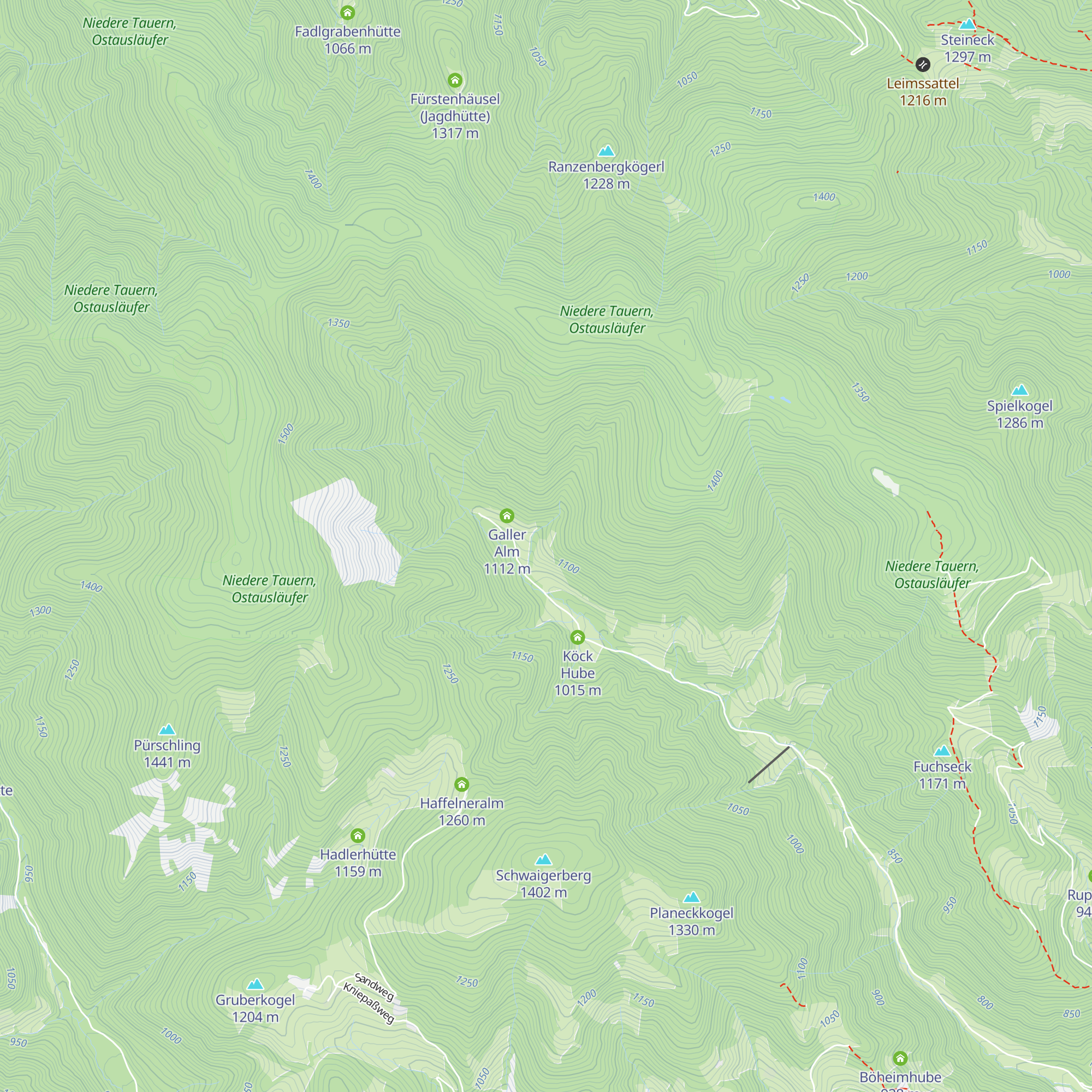 Bichler Alm map