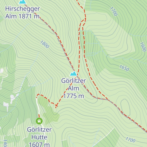 Map of Görlitzer Alm