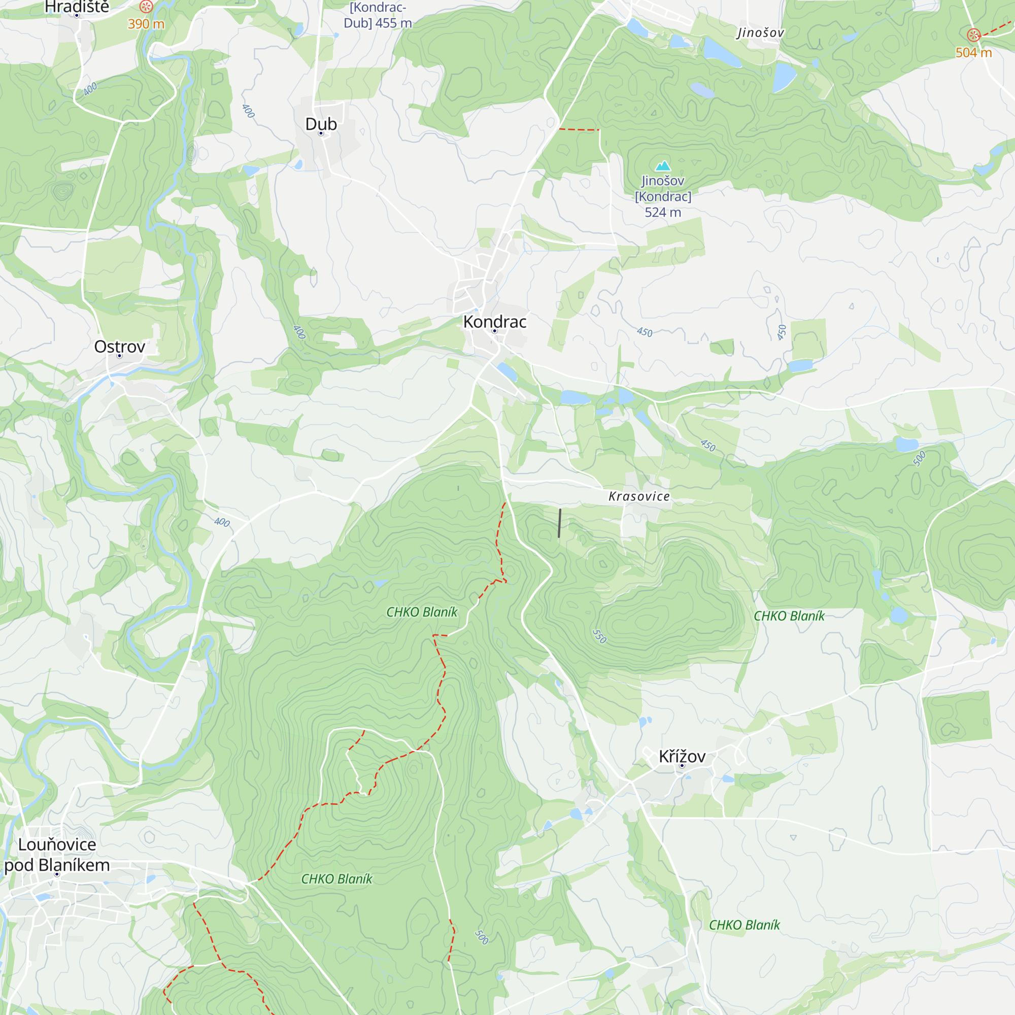 Dům přírody Blaníku map